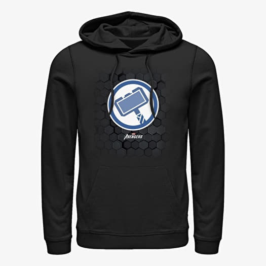 Sweatshirt Merch Marvel - Thor Hex Unisex Hoodie Black