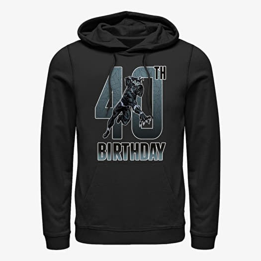 Kampsun Merch Marvel Avengers Classic - Black Panther 40th Bday Unisex Hoodie Black