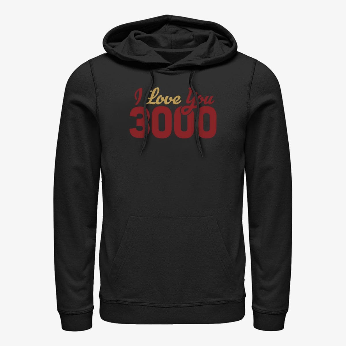 Džemperiai su gobtuvais ir džemperiai Merch Marvel Avengers: Endgame - 3000 Loves Unisex Hoodie Black