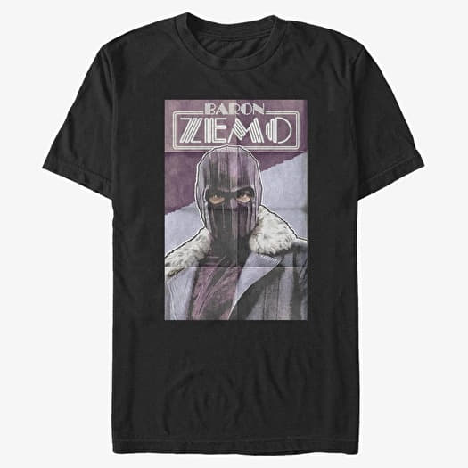 Тениска Merch Marvel The Falcon and the Winter Soldier - Zemo Poster Unisex T-Shirt Black
