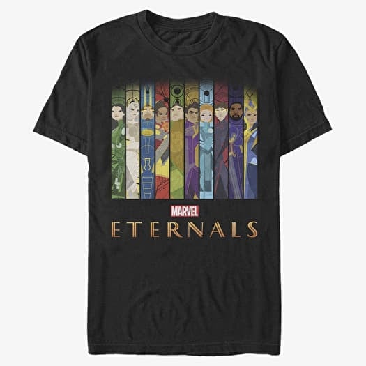 T-krekls Merch Marvel: Eternals - VERTICAL BOXUPS Unisex T-Shirt Black