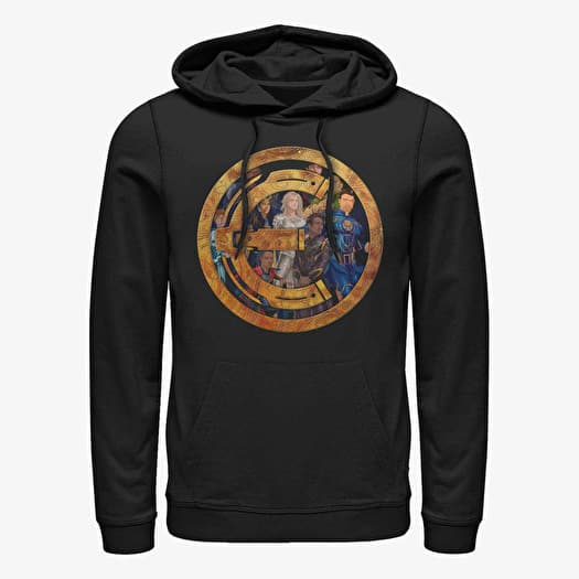 Sweatshirt Merch Marvel The Eternals - ETERNALS BADGE GROUP SHOT Unisex Hoodie Black