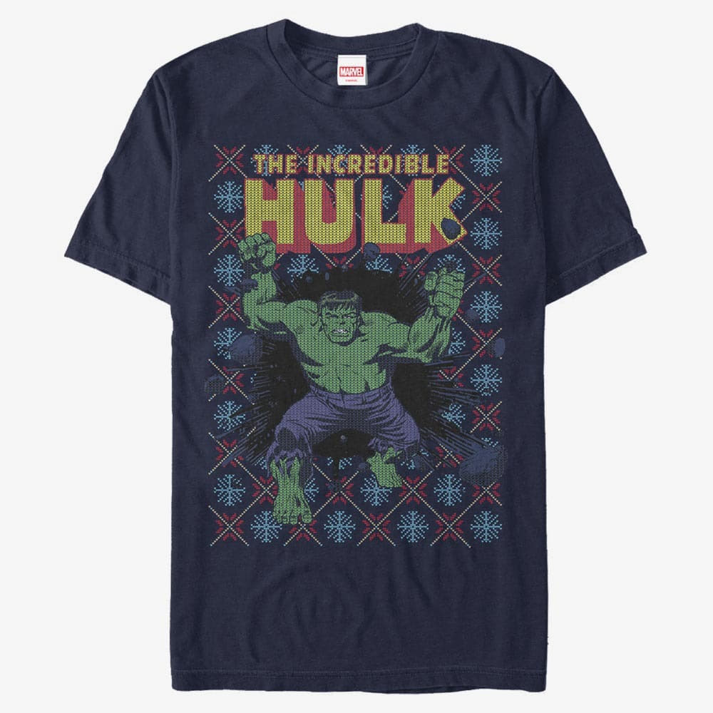 T-Shirts Merch Marvel Avengers Classic - Hulk Smash Sweater Unisex T-Shirt Navy Blue