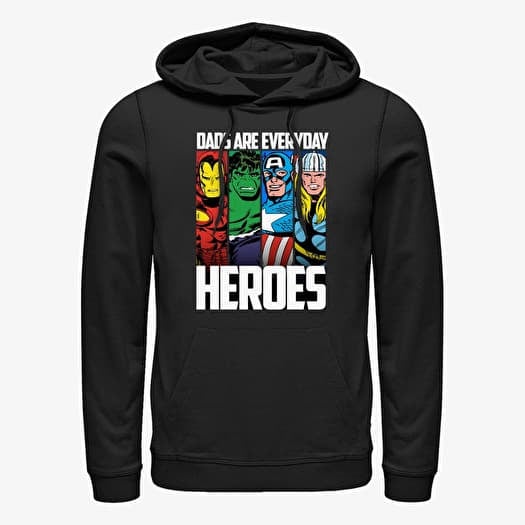 Merch Marvel Avengers Classic - Everyday Hero Dad Unisex Hoodie Black