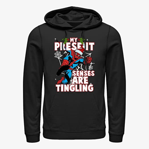 Sweatshirt Merch Marvel Spider-Man Classic - Present Senses Unisex Hoodie Black