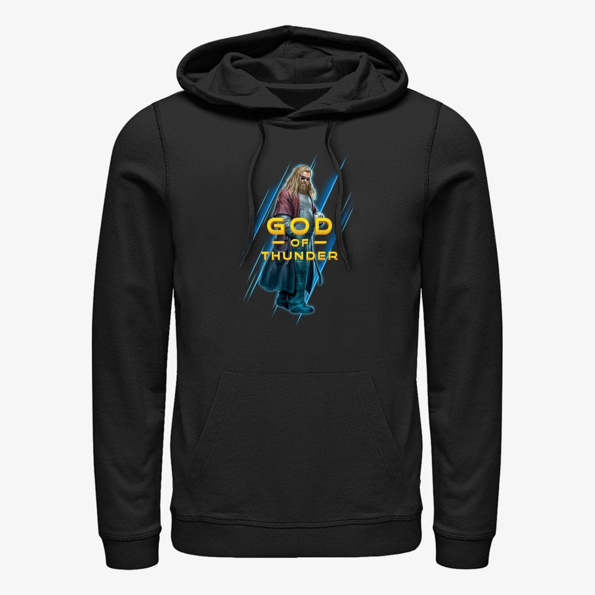 Mikiny Merch Marvel Avengers: Endgame - God of Thunders Unisex Hoodie Black