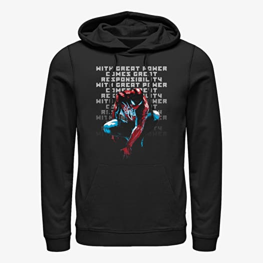 Sweatshirt Merch Marvel Spider-Man Classic - Responsibility Unisex Hoodie Black