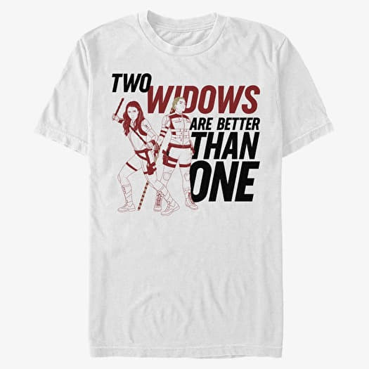 T-shirt Merch Marvel Black Widow - Two Widows Unisex T-Shirt White