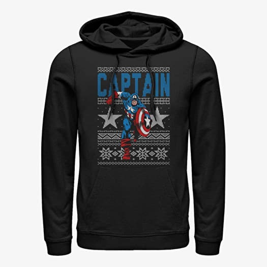 Sudadera Merch Marvel Avengers Classic - Ugly Captain Unisex Hoodie Black