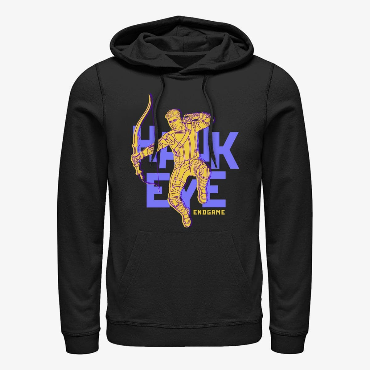 Sweatshirts Merch Marvel Avengers: Infinity War - Text Pop Hawk Unisex Hoodie Black