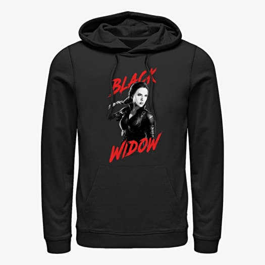 Sweatshirt Merch Marvel Avengers: Endgame - High Contrast Widow Unisex Hoodie Black