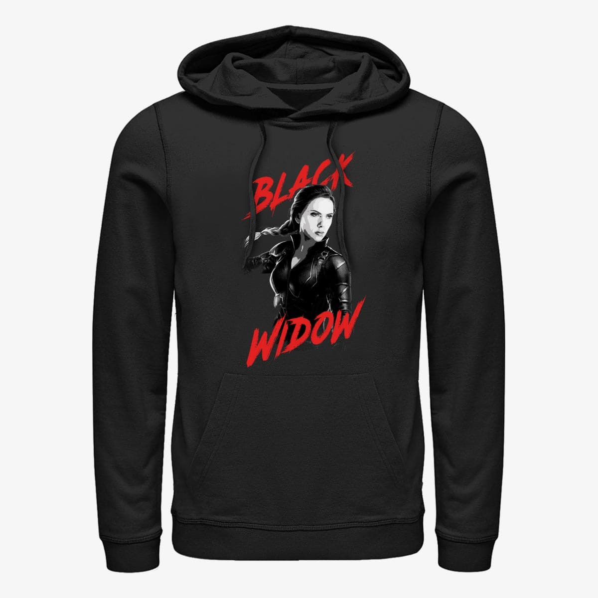 Mikiny Merch Marvel Avengers: Endgame - High Contrast Widow Unisex Hoodie Black