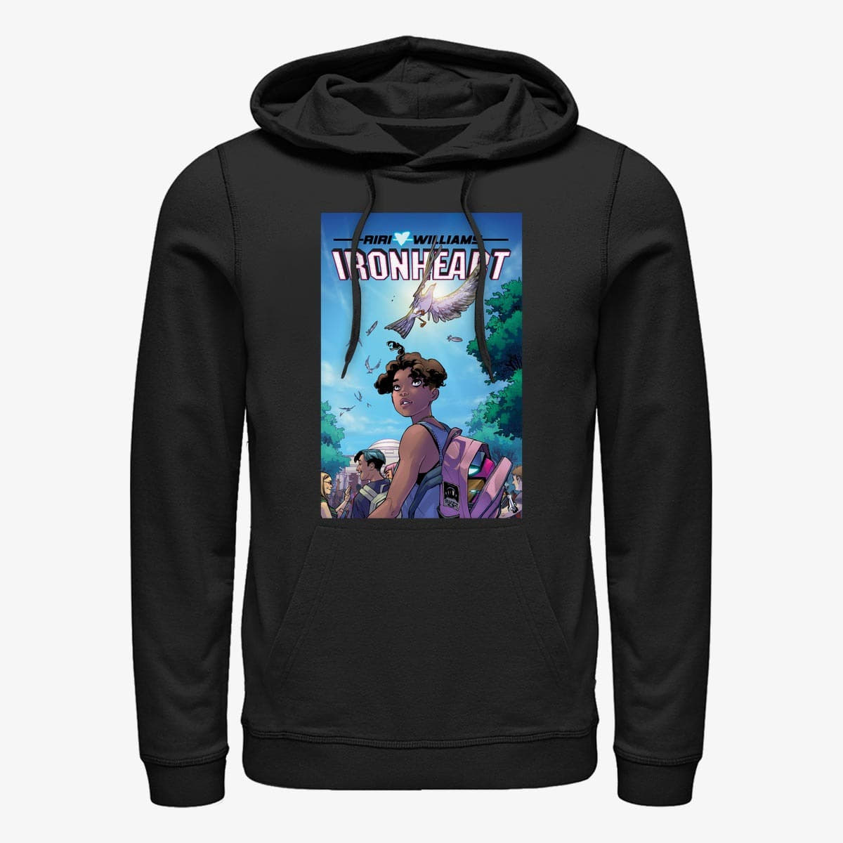 Sweatshirts Merch Marvel - Iron Heart Unisex Hoodie Black