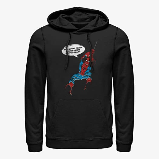 Majica Merch Marvel Spider-Man Classic - Vintage Spider Unisex Hoodie Black