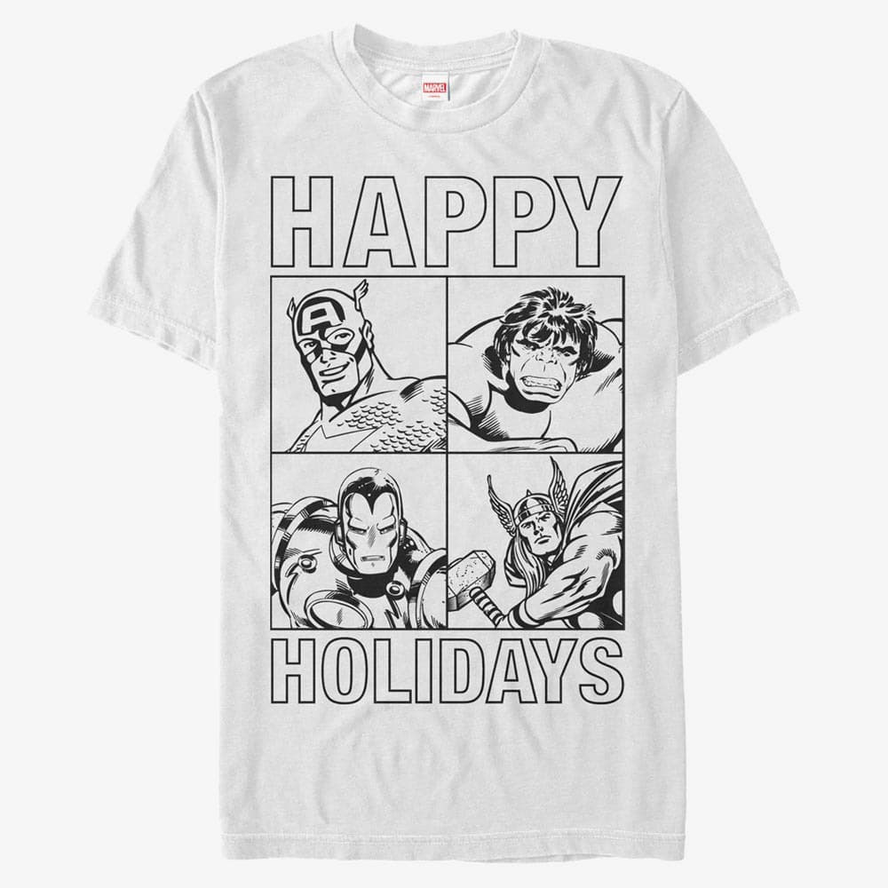 T-shirts Merch Marvel Avengers Classic - Super Holiday Unisex T-Shirt White