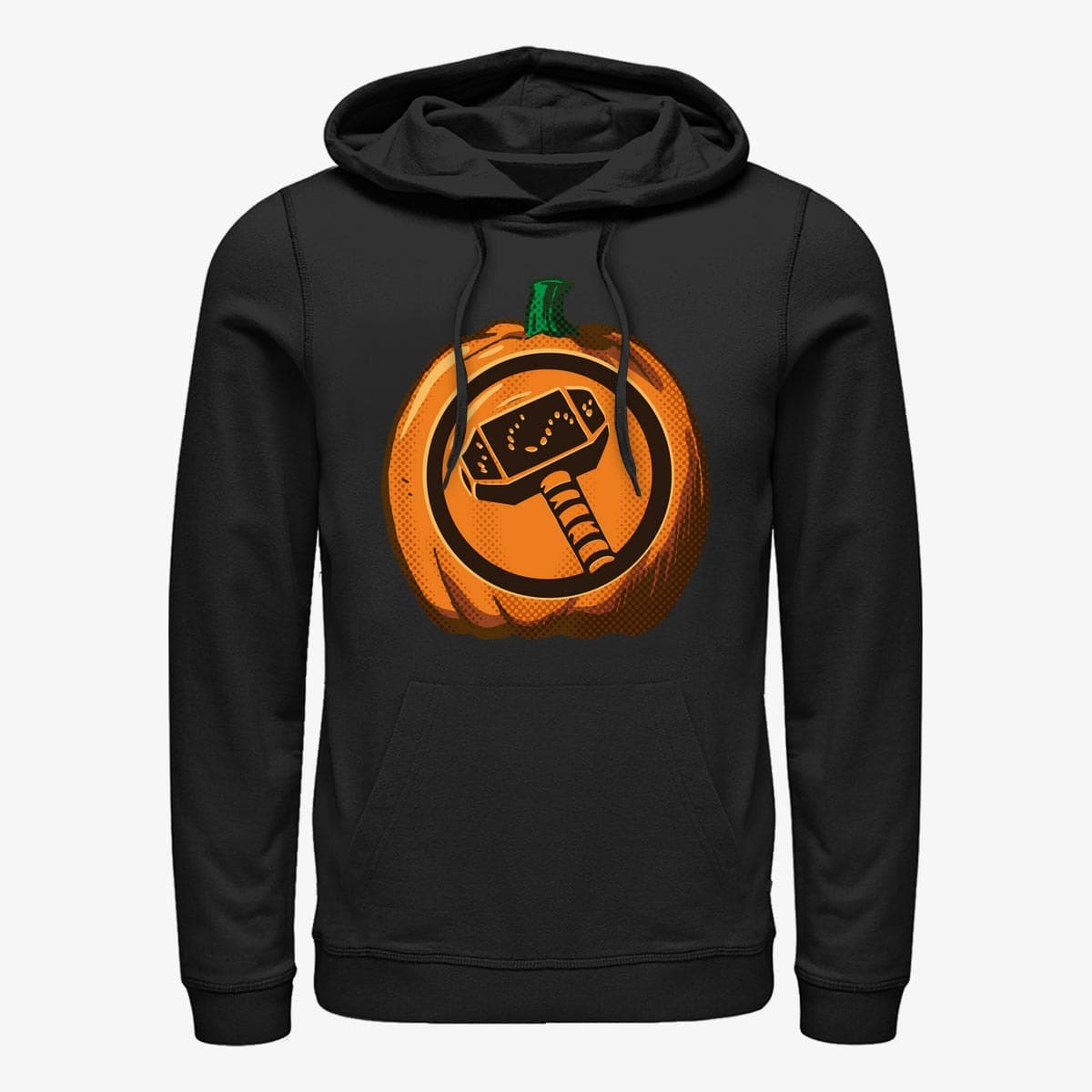 Sweatshirts Merch Marvel Avengers Classic - Thor Pumpkin Unisex Hoodie Black