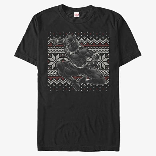 T-shirt Merch Marvel Avengers Classic - Panther Holiday Unisex T-Shirt Black