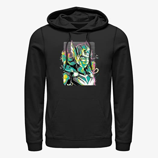 Sweat-shirt Merch Marvel Thor: Love and Thunder - Female Thor Pastel Unisex Hoodie Black