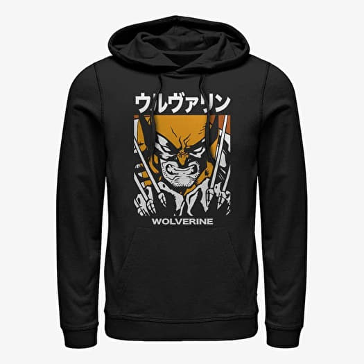 Sudadera Merch Marvel X-Men - Wolverine Kanji Block Unisex Hoodie Black