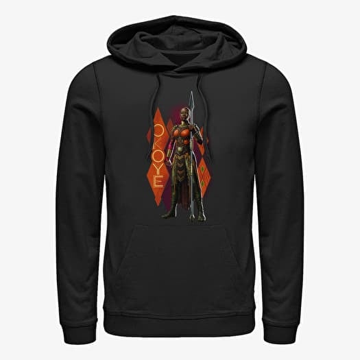 Sweatshirt Merch Marvel Black Panther: Wakanda Forever - Okoye Pattern Unisex Hoodie Black