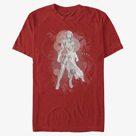 T-krekls Merch Marvel The Eternals - Thena Hero Unisex T-Shirt Red