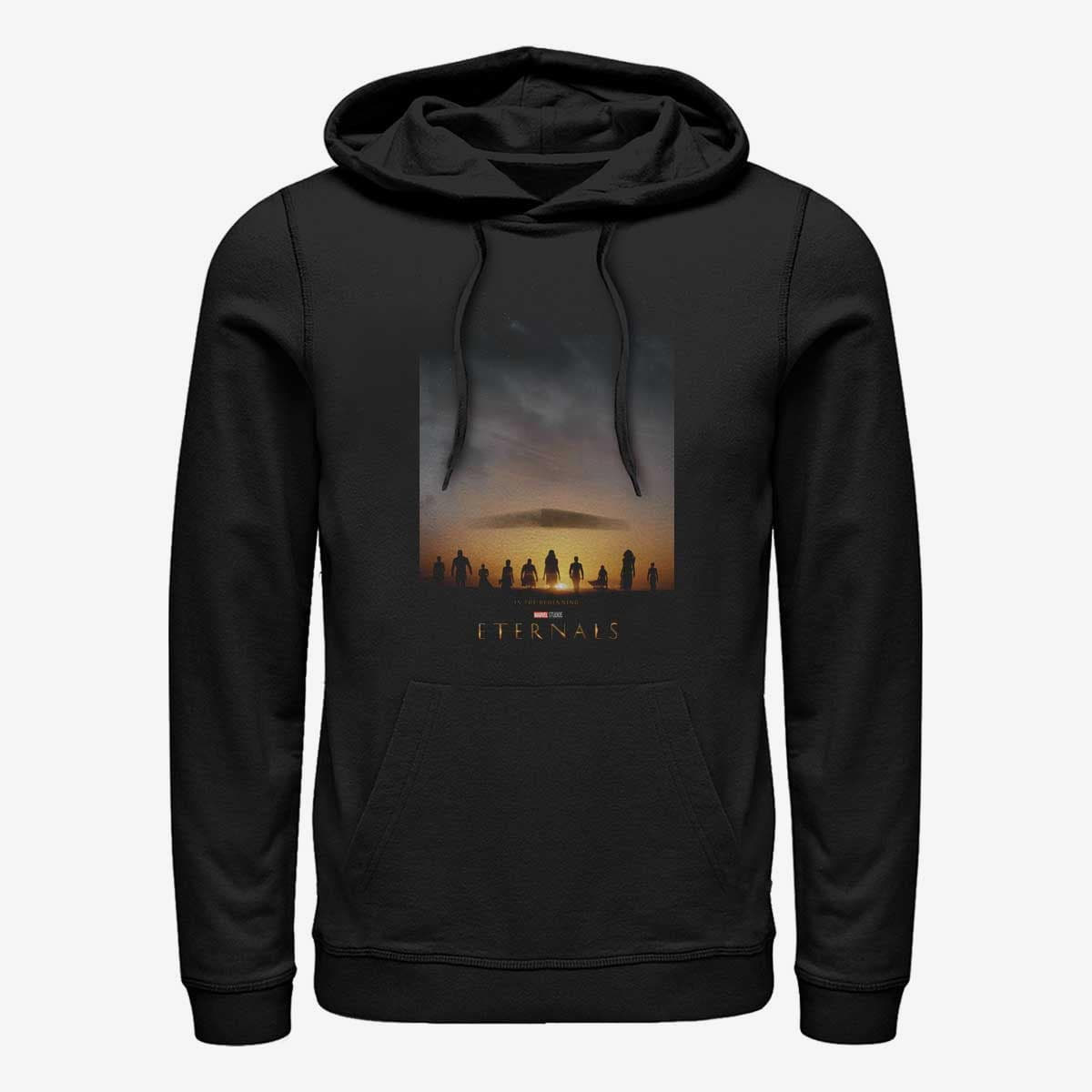 Mikiny Merch Marvel: Eternals - Eternals Poster Unisex Hoodie Black