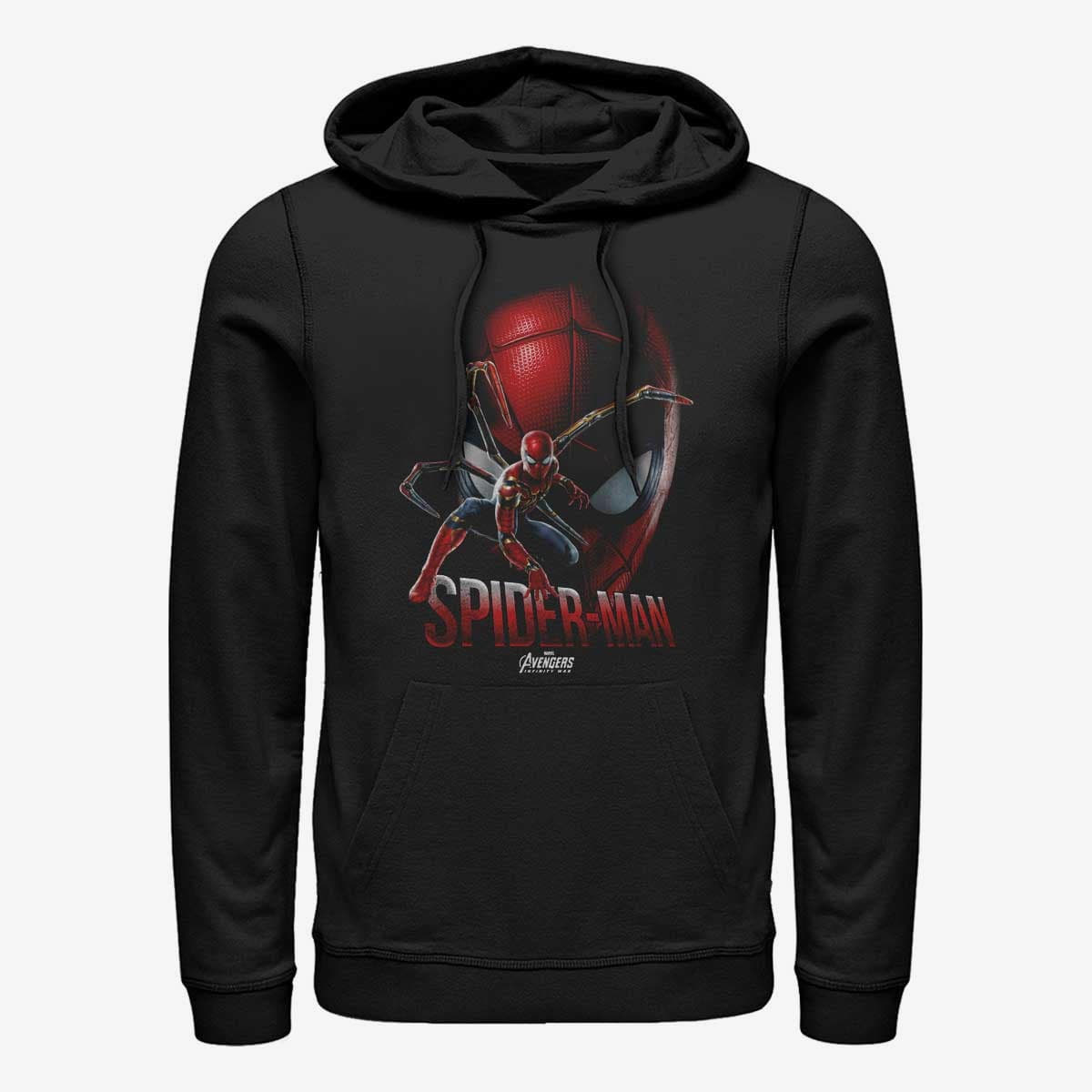 Sweatshirts Merch Marvel Avengers: Infinity War - Iron-Spidey Face Unisex Hoodie Black