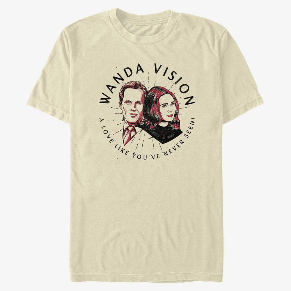 T-shirts Merch Marvel WandaVision - Wanda Badge Unisex T-Shirt Natural