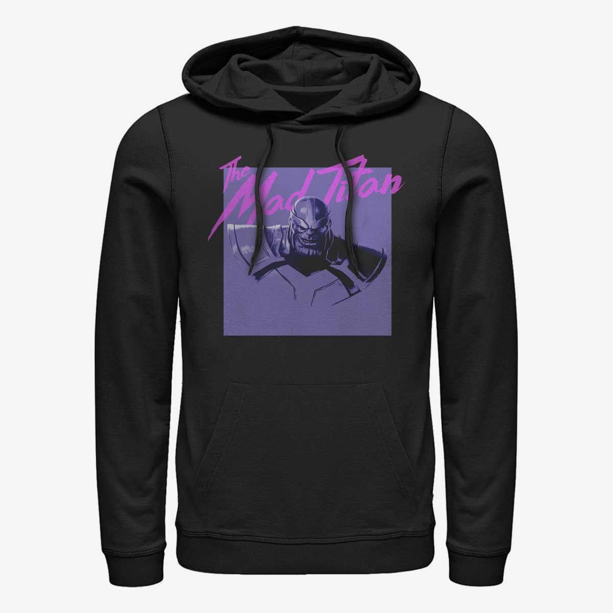 Sweatshirts Merch Marvel Avengers Classic - Electric Thanos Unisex Hoodie Black
