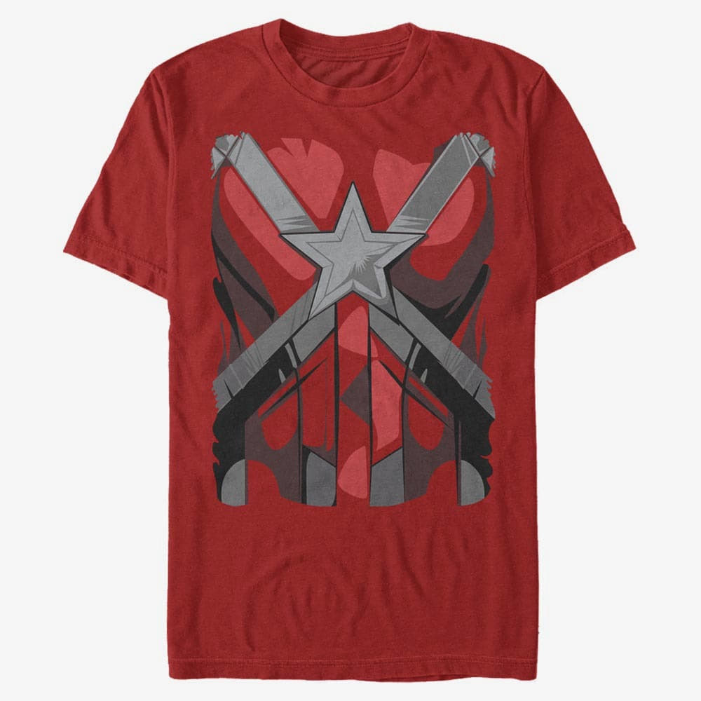 T-Shirts Merch Marvel Black Widow - Red Guardian Costume Unisex T-Shirt Red