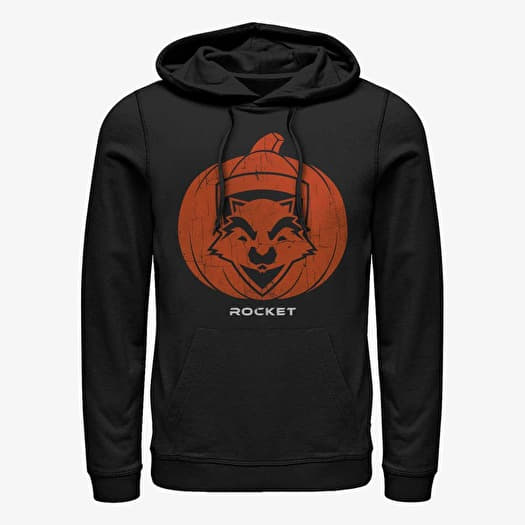 Pulóver Merch Marvel Guardians Of The Galaxy - Rocket Pumpkin Unisex Hoodie Black