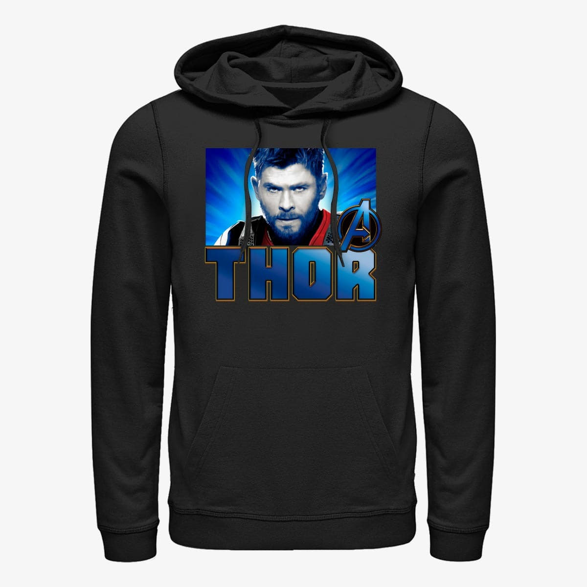 Mikiny Merch Marvel Avengers: Endgame - Thor Gaze Unisex Hoodie Black