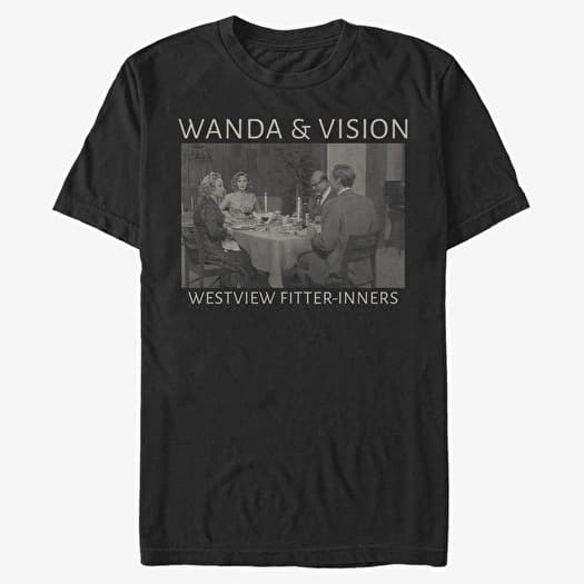Tričko Merch Marvel WandaVision - Fitter Inners Unisex T-Shirt Black