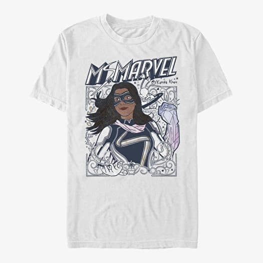 T-shirt Merch Ms. Marvel - Doodle Kamala Unisex T-Shirt White