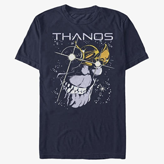 Majica Merch Marvel Avengers Classic - Thanos Stars Unisex T-Shirt Navy Blue