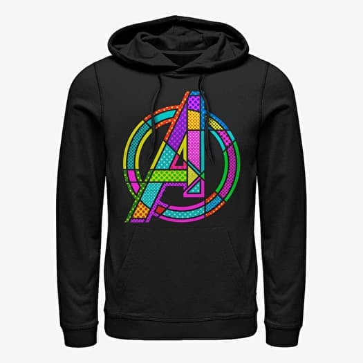 Sweatshirt Merch Marvel Avengers Classic - Halftone Pop A Unisex Hoodie Black