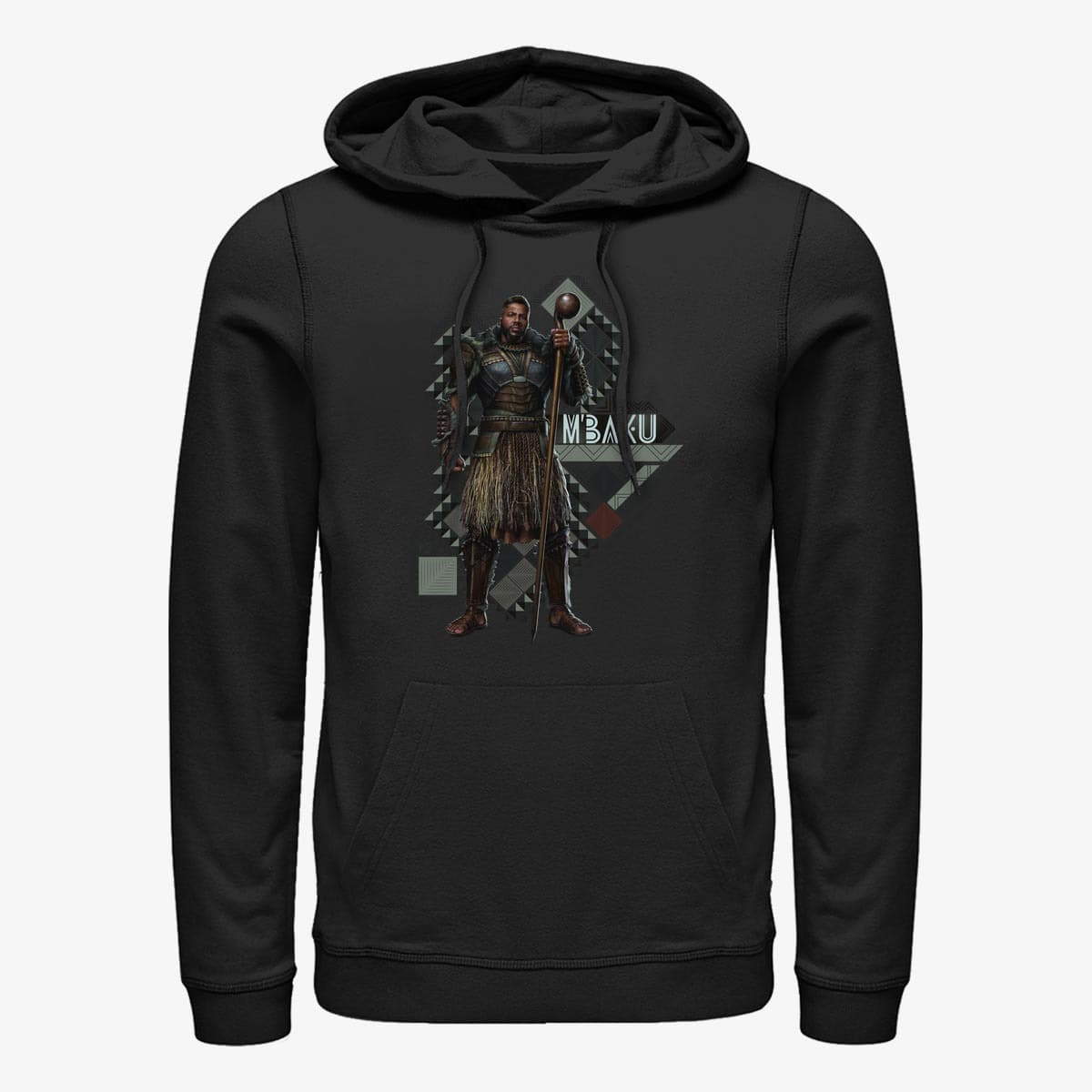 Hoodies and sweatshirts  Merch Marvel Black Panther: Wakanda Forever - Mbaku Pattern Unisex Hoodie Black