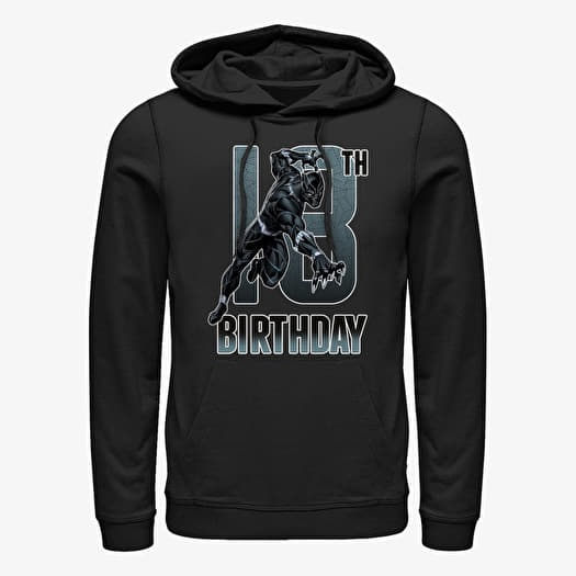 Sweatshirt Merch Marvel Avengers Classic - Black Panther 18th Bday Unisex Hoodie Black