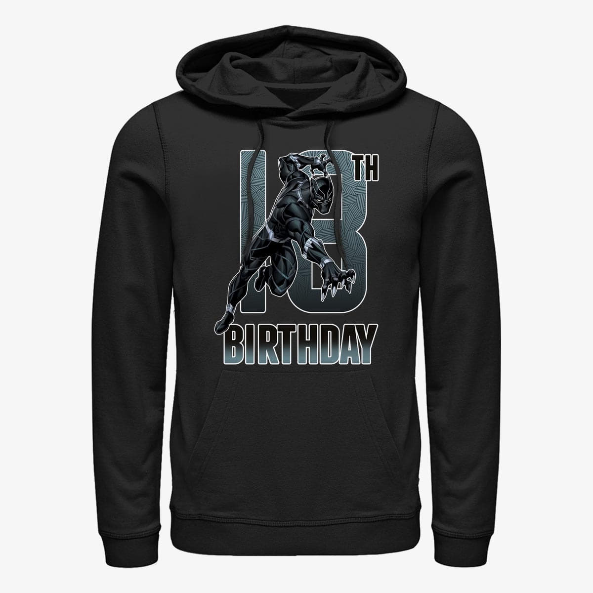 Sweatshirts Merch Marvel Avengers Classic - Black Panther 18th Bday Unisex Hoodie Black