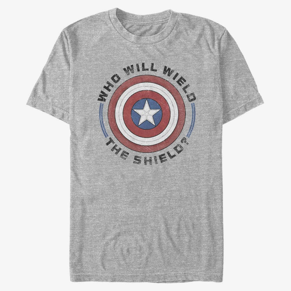 T-Shirts Merch Marvel The Falcon and the Winter Soldier - Wield Shield Unisex T-Shirt Heather Grey