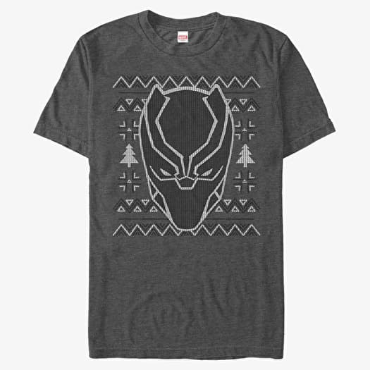 T-skjorte Merch Marvel Avengers Classic - Back Panther Sweater Unisex T-Shirt Dark Heather Grey