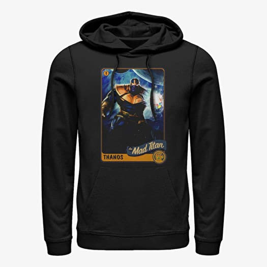 Majica Merch Marvel Avengers Classic - Titan Card Unisex Hoodie Black