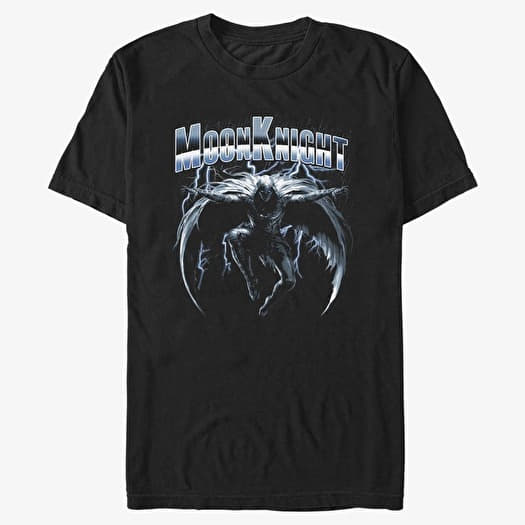 T-skjorte Merch Marvel Moon Knight - MOON KNIGHT DARK RAIN Unisex T-Shirt Black
