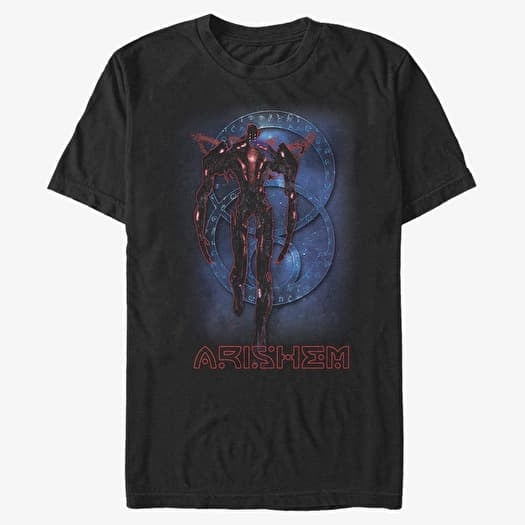 Camiseta Merch Marvel The Eternals - Arishem Blue Unisex T-Shirt Black