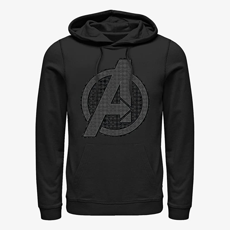 Sweatshirt Merch Marvel Avengers: Endgame - Endgame Grayscale Logo Unisex Hoodie Black