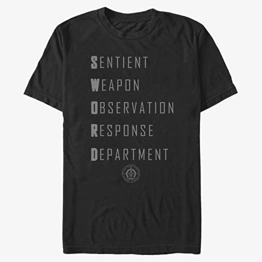 Tricou Merch Marvel WandaVision - Sword Acronym Unisex T-Shirt Black