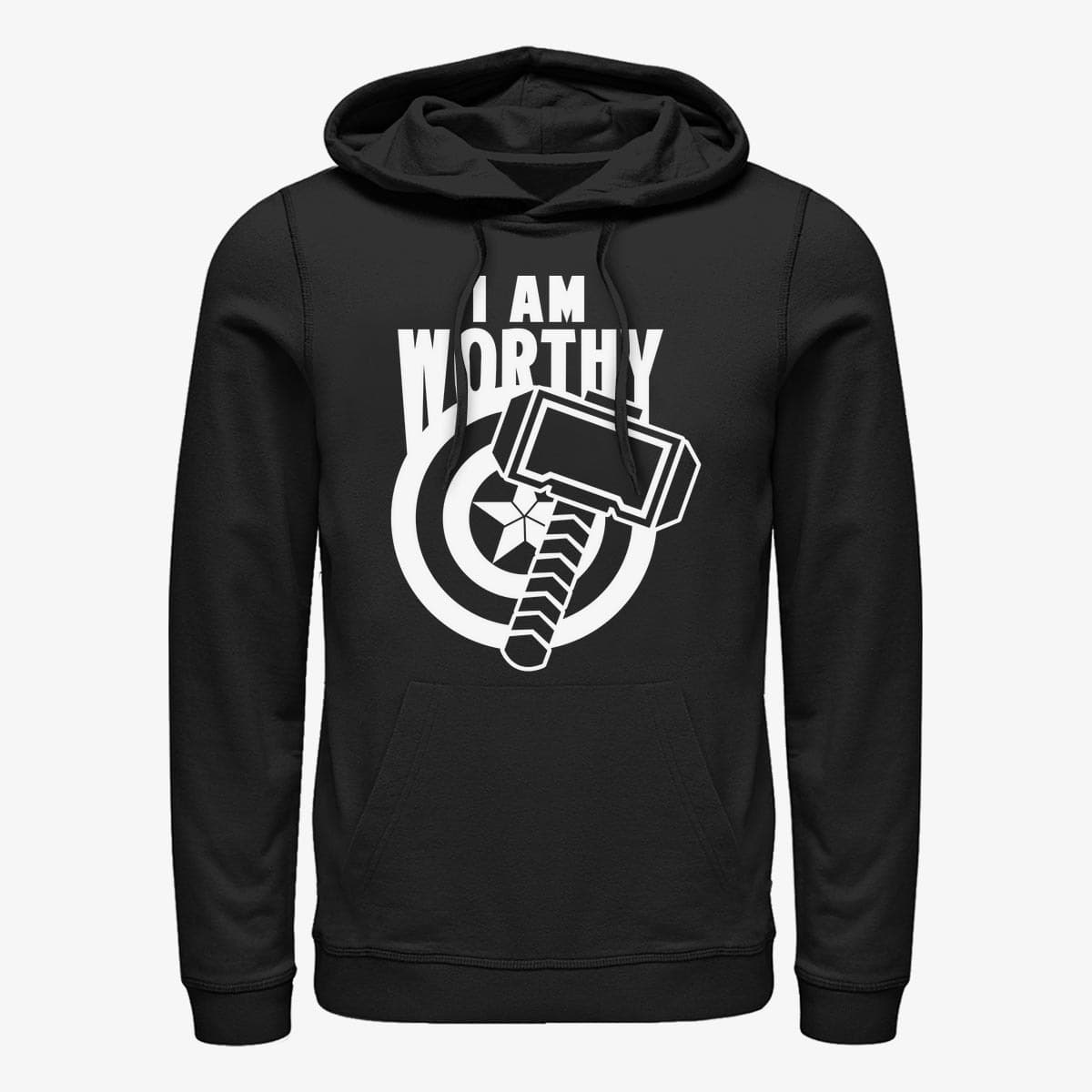 Sudaderas Merch Marvel Avengers: Endgame - I Am Worthy Unisex Hoodie Black