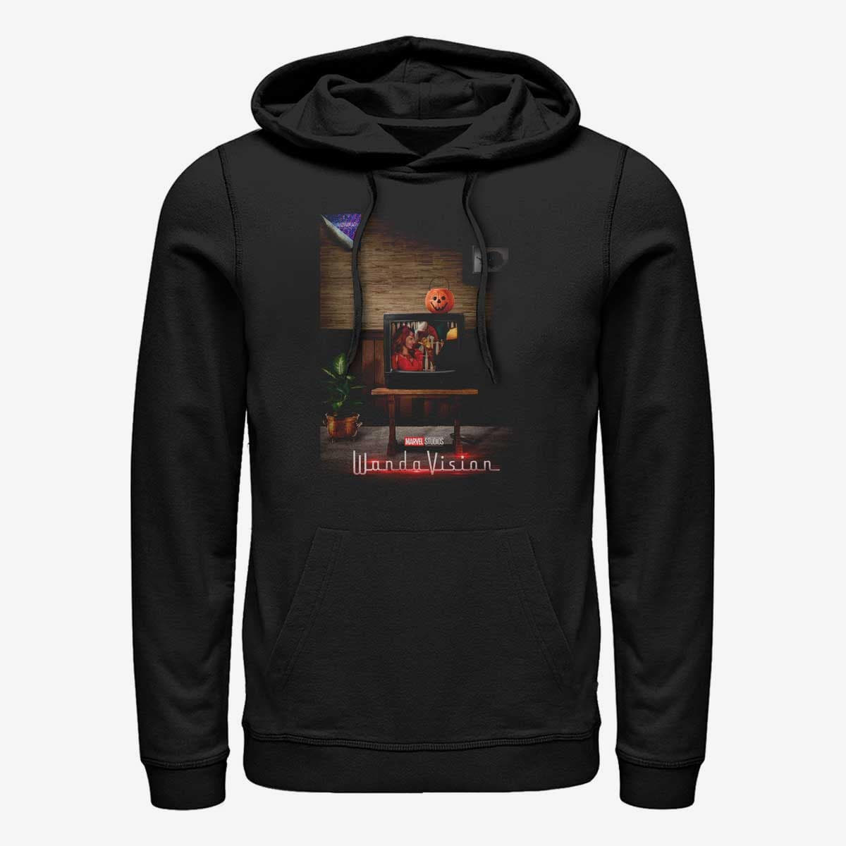Hættetrøjer og sweatshirts Merch Marvel WandaVision - WV Poster 90s Unisex Hoodie Black