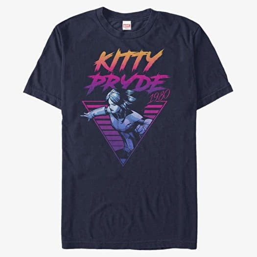 T-paita Merch Marvel X-Men - Neon Kitty Pryde Unisex T-Shirt Navy Blue