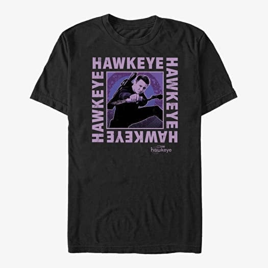 T-shirt Merch Marvel Hawkeye - Hawkeye Text Box Unisex T-Shirt Black